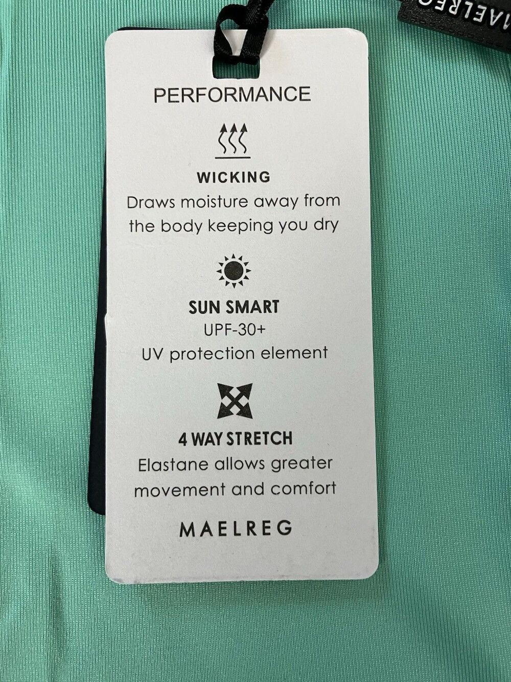 NWT Maelreg Performance Polo 15 Green Button up Size Med - Picture 5 of 8